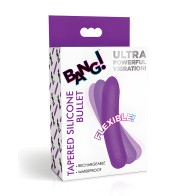 Bang! Tapered Flexible Silicone Bullet - Purple