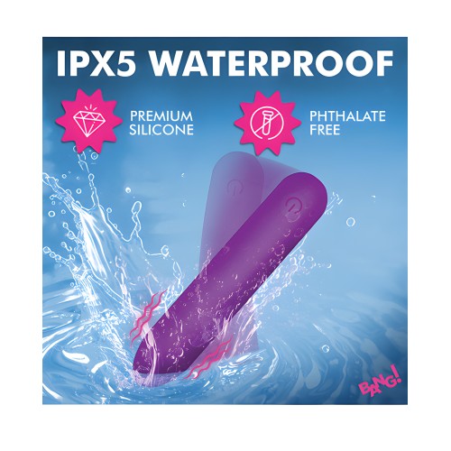 Bang! Tapered Flexible Silicone Bullet - Purple