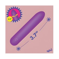 Bang! Tapered Flexible Silicone Bullet - Purple