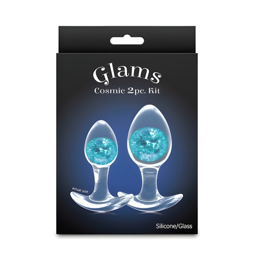 Cosmic Glams 2 pc Plug Kit - Blue