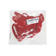 G-String Moderno con Detalle de Perlas - Rojo O/S