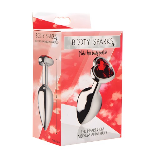 Booty Sparks Plug Anal Medium con Gemas Rojas
