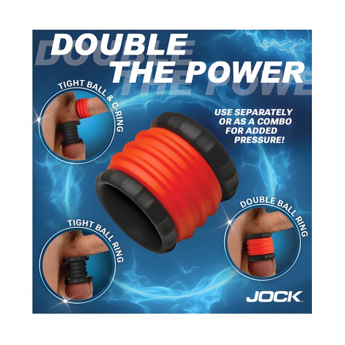 Anillo Cock de Silicona Jock - Rojo