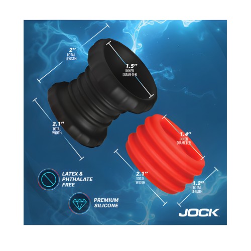 Anillo Cock de Silicona Jock - Rojo