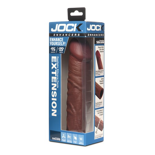 Aumentador de Pene de Silicona Jock Enhancers - Oscuro