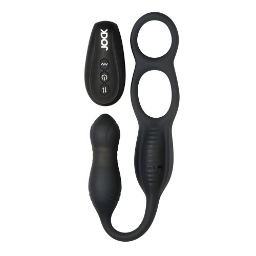 Hyper Thrusting and Vibrating Anal Plug w/C-Ring