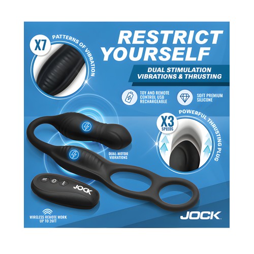 Hyper Thrusting and Vibrating Anal Plug w/C-Ring