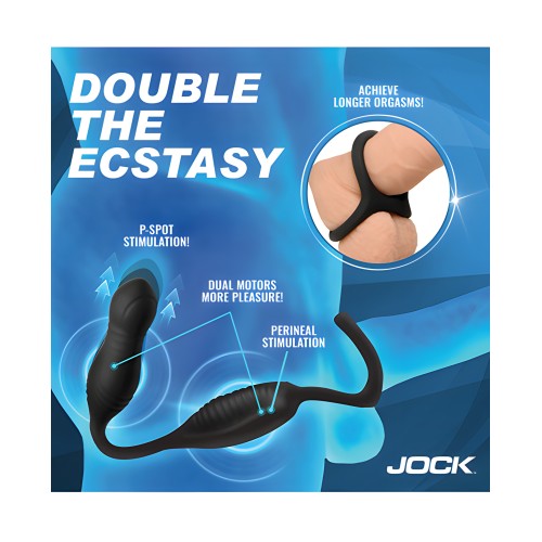 Hyper Thrusting and Vibrating Anal Plug w/C-Ring