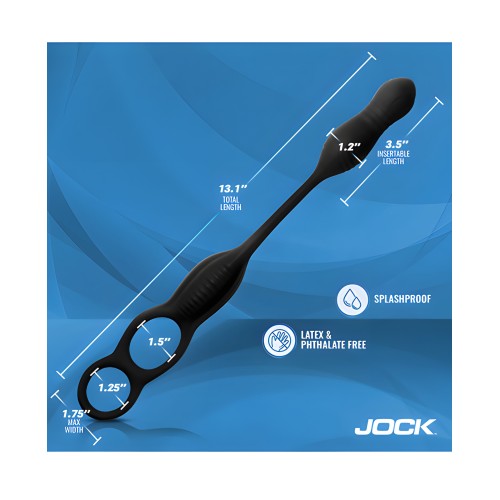 Hyper Thrusting and Vibrating Anal Plug w/C-Ring