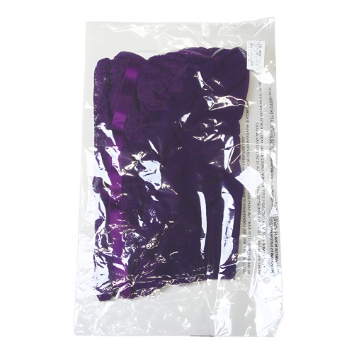 Babydoll de Encaje y Malla Kennedy - Púrpura