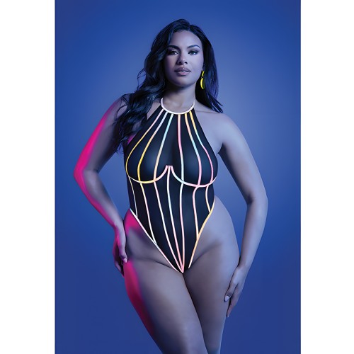 Teddy Negro con Ligadura Reflectante Solar Flare QN