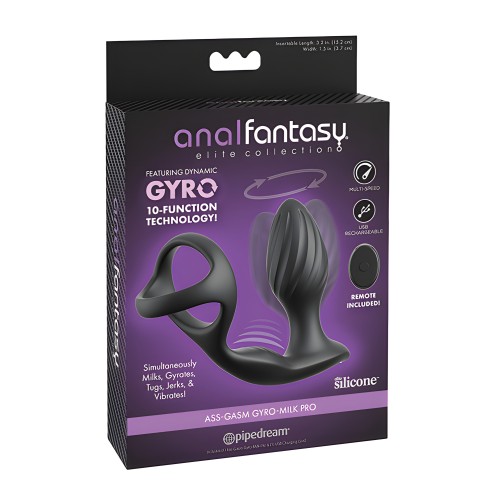 Anal Fantasy Elite Ass-Gasam Gyro-Milk Pro - Negro