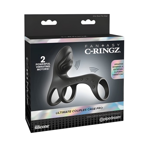 Fantasy C-Ringz Ultimate Cage Pro para Parejas - Negro