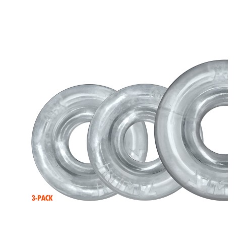 Oxballs Rimringz Multi Size Cock Rings - Clear