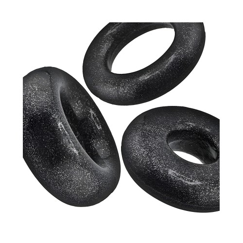 Oxballs Cockpack Multi Diseño 3 Pack Anillos - Negro Mica