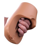 PDX Plus Pussy Pounder Squeeze Stroker - Marrón