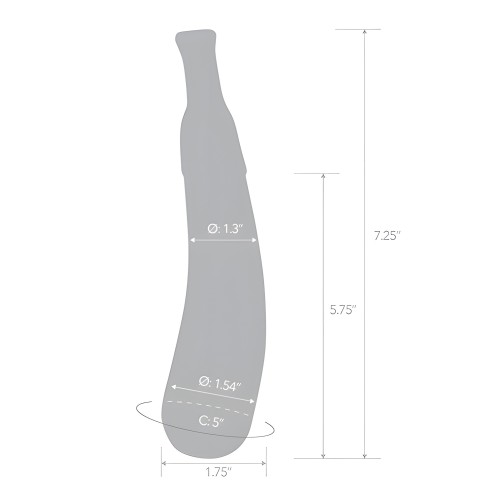 Dildo Glas 7.25" Eggplant Ecstasy
