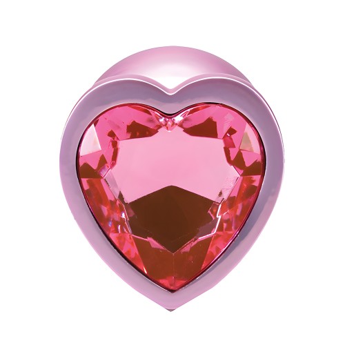 Plug Metálico Jeweled Booty Bling - Mediano Rosa