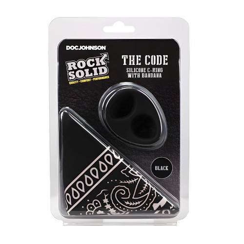 Rock Solid The Code - Anillo para el Pene Negro