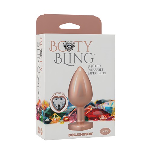 Booty Bling Plug Metálico Joyero - Grande Dorado