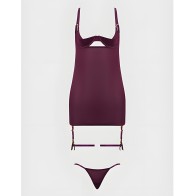 Yasmine Shimmer Chemise Set - Captivating Lingerie