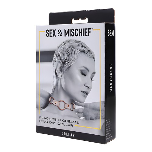 Sex & Mischief Peaches 'n CreaMe Ring Day Collar