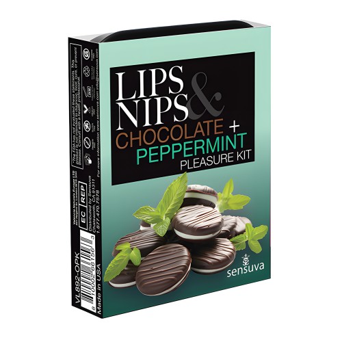 Kit de Placer Sensuva Lips & Nips - Chocolate