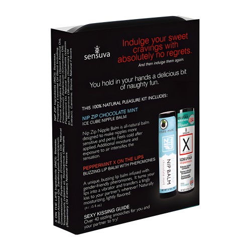 Kit de Placer Sensuva Lips & Nips - Chocolate