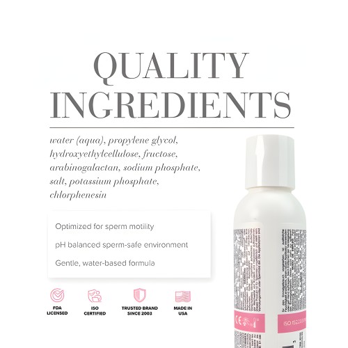 JO Actively Trying Lubricante Original Libre de Parabenos 4 oz