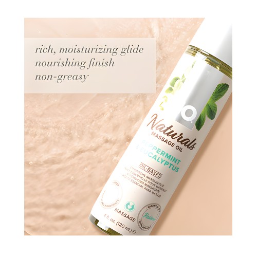 JO Naturals Massage Oil - Peppermint & Eucalyptus