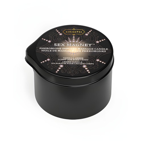 Kama Sutra Vela Sex Magnet con Vertedor - Ámbar de Vainilla-2 oz