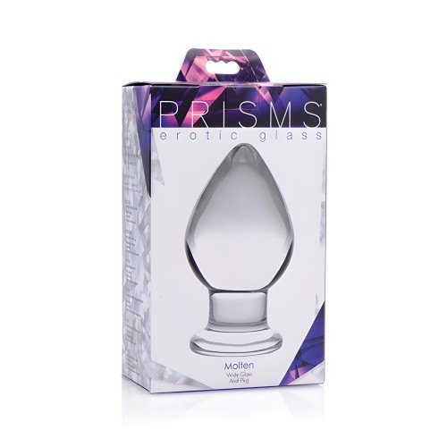 Prisms Erotic Glass Molten Wide Plug