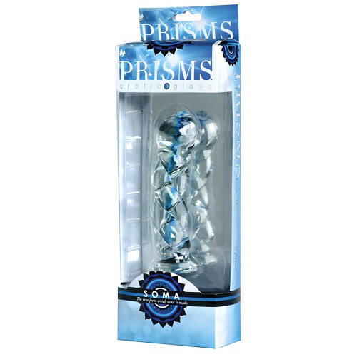 Prisms Soma Twisted Dildo - Clear/Blue