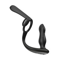 Plug Vibro Enhancer y Funda de Pene Negro