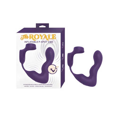 El Royale Inflatable P-Spot Vibe - Púrpura