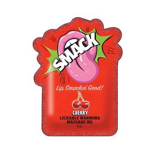 Aceite de Masaje Calentable Lickable Smack - Cereza