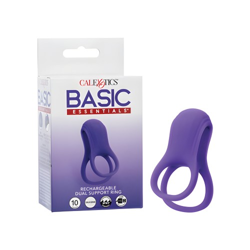 Basic Essentials Rechargeable Dual Support Ring - Purple