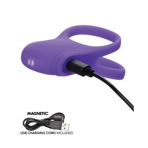 Basic Essentials Rechargeable Dual Support Ring - Purple