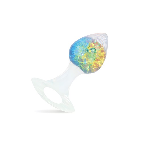 Luxe Prism Plug Mediano Arcoíris para Juego Anal