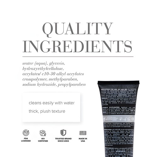 JO H2O Gel - Original Lubricant 4 oz