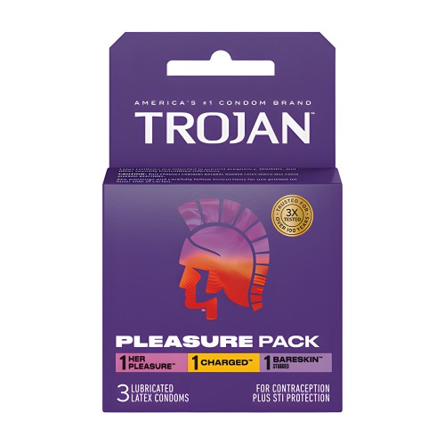 Trojan Pleasure Condoms - Asst. Box of 3