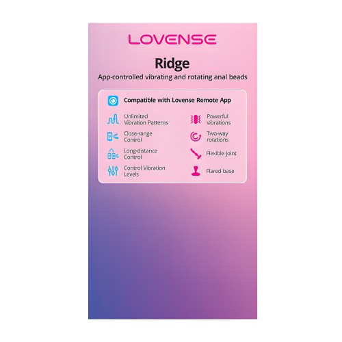 Lovense Ridge Bumpy Anal Plug