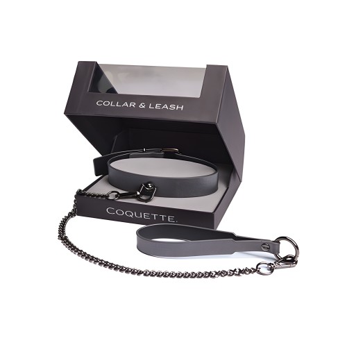 Collar y Correa Glam Gunmetal