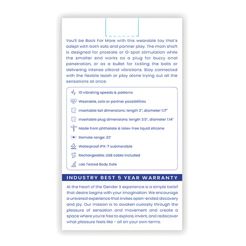 Gender X Back for More - Azul