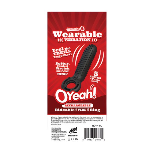 Screaming O Recargable O Yeah - Negro