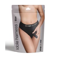 Strap On Me Idole Lingerie Harness - Black LG