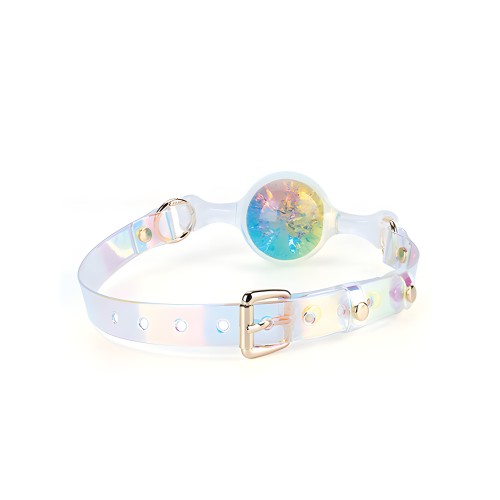Gag de Bola Pequeño Luxe Prism - Arcoíris