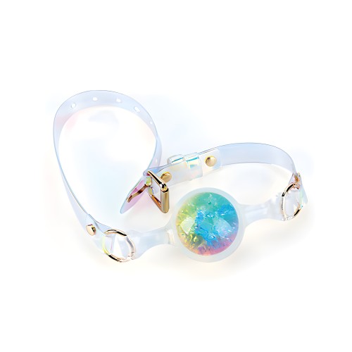 Gag de Bola Pequeño Luxe Prism - Arcoíris