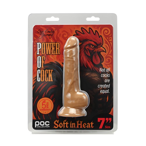 Power of Cock 7" Dildo - Ivory