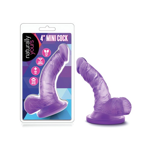 Mini Cock Blush Naturally Yours 4" - Morado